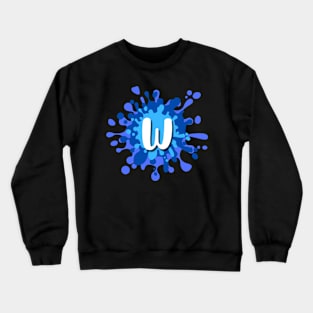 Letter W Crewneck Sweatshirt